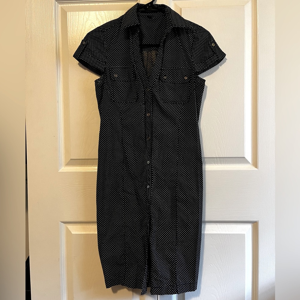 Polka Dot Office Dress